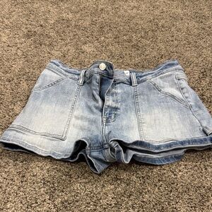 Casual Light Blue Jean Shorts for Women